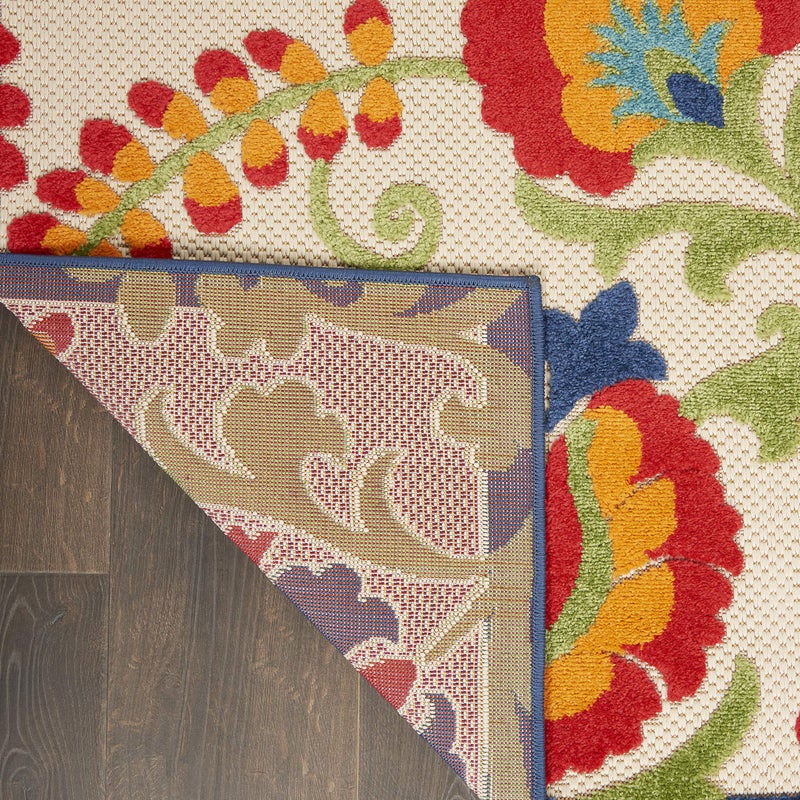 Nourison Home Aloha Multicolor 2'3" x 8' Area Rug - Easy Clean, Non Shedding, Bed Room, Living Room, Dining Room, Kitchen (8' Runner) - Image 3
